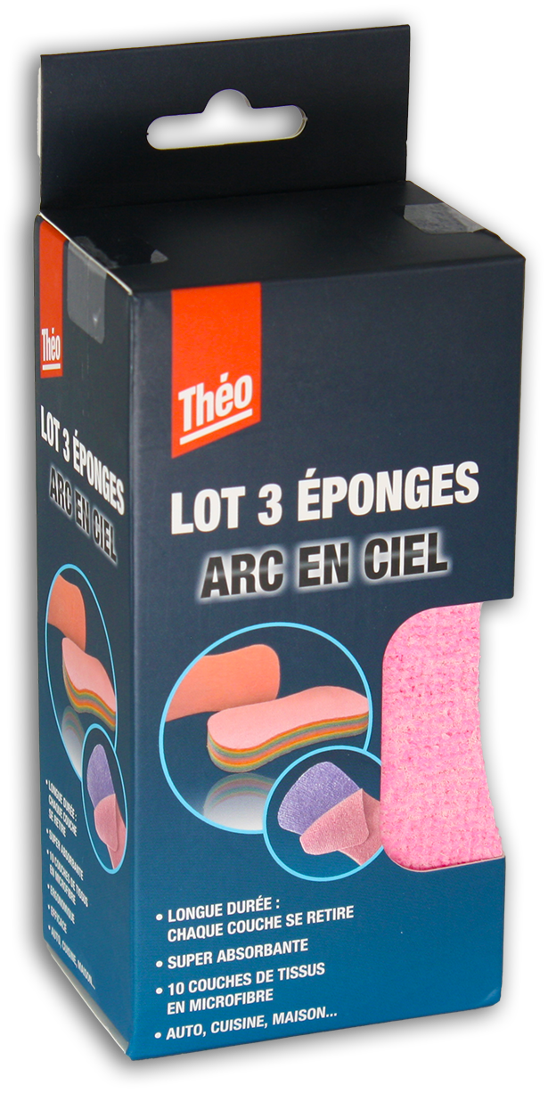 Lot Eponges Arc En Ciel