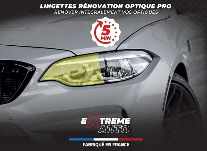 BLACKDIAMONDS - Kit Rénovation Optiques De Phares - 3 Lingettes, Sans Ponçage