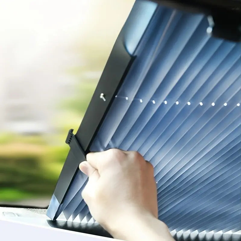 Pare Soleil Accordeon - Protège le véhicule de la chaleur - Reste en place sur le pare-brise