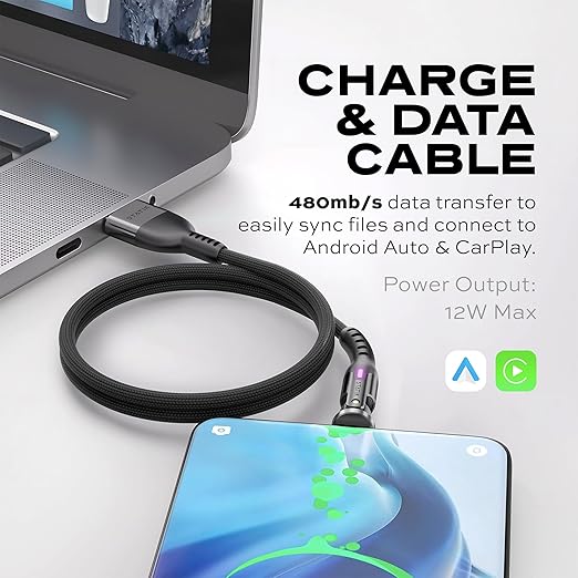 Statik - Câble Téléphone Pivotant - Powerpivot Pro Cable Usb-C To Usb-C - 1M