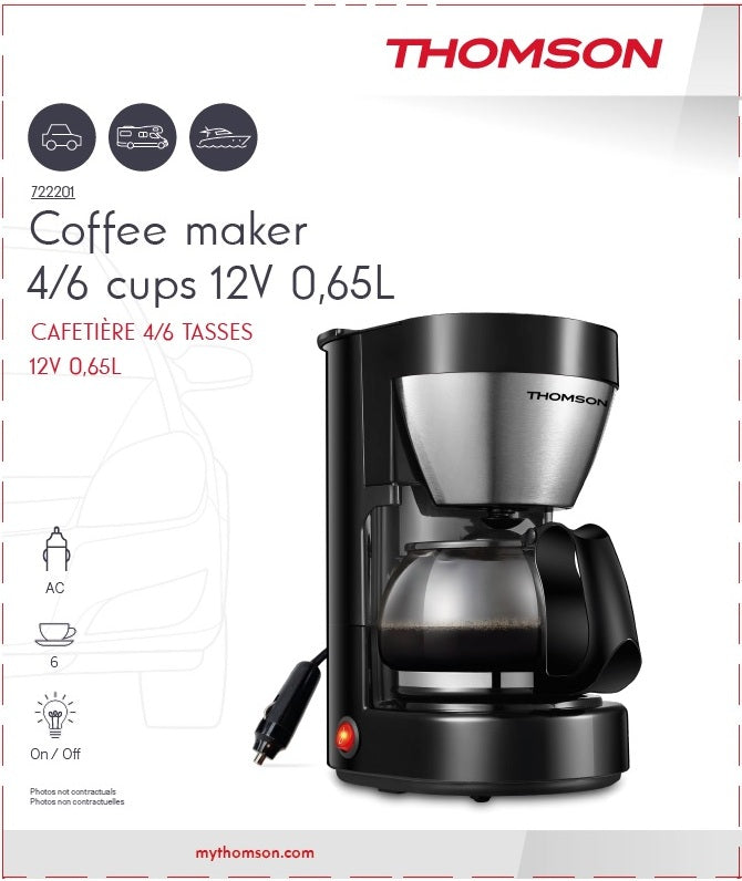 Thomson - CAFETIÈRE 12V 170W