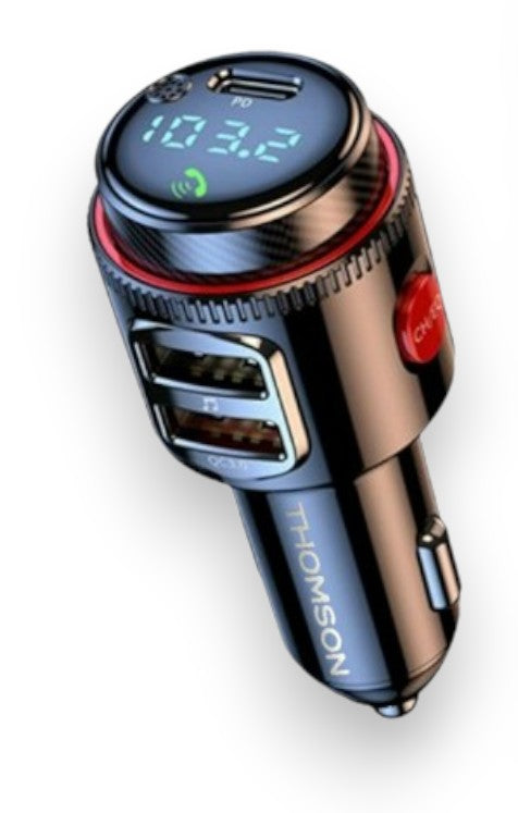 Thomson - TRANSMETTEUR FM BLUETOOTH 12/24V Triple sortie USB