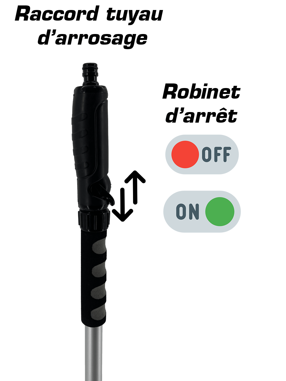 Brosse Lavage Voiture Télescopique jusqu'à 165 cm, Balai Brosse Télescopique Lavage, Lavage Optimal Brosse Douce, Manche résistant alu, Confort de Maintien, Gain de Temps avec la Raclette Intégrée