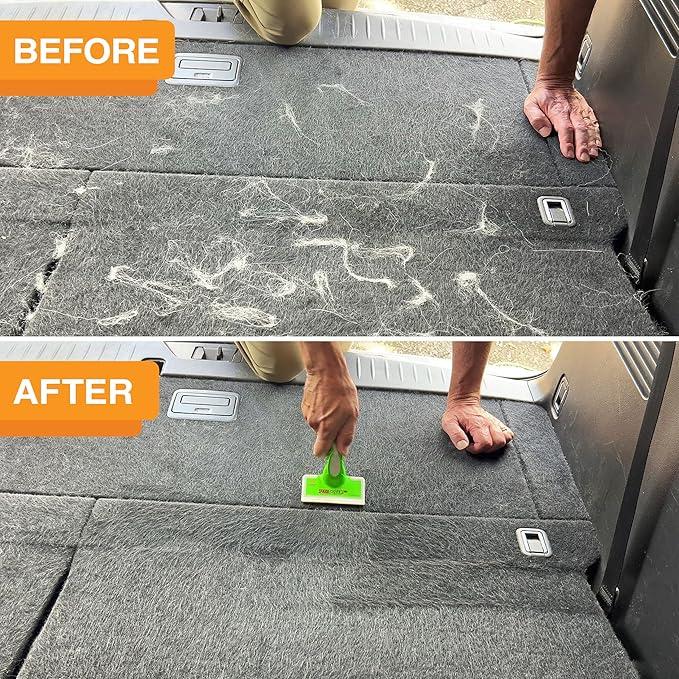 Neater Pet Brands FurDozer X6 Ramasse Poils Animaux et Outil pour Auto 6-en-1 - Anti-Poils d'animaux - Raclette Anti-Poils d'animaux - Retire Fourrure, Peluches et Plus Encore sur Diverses Surfaces