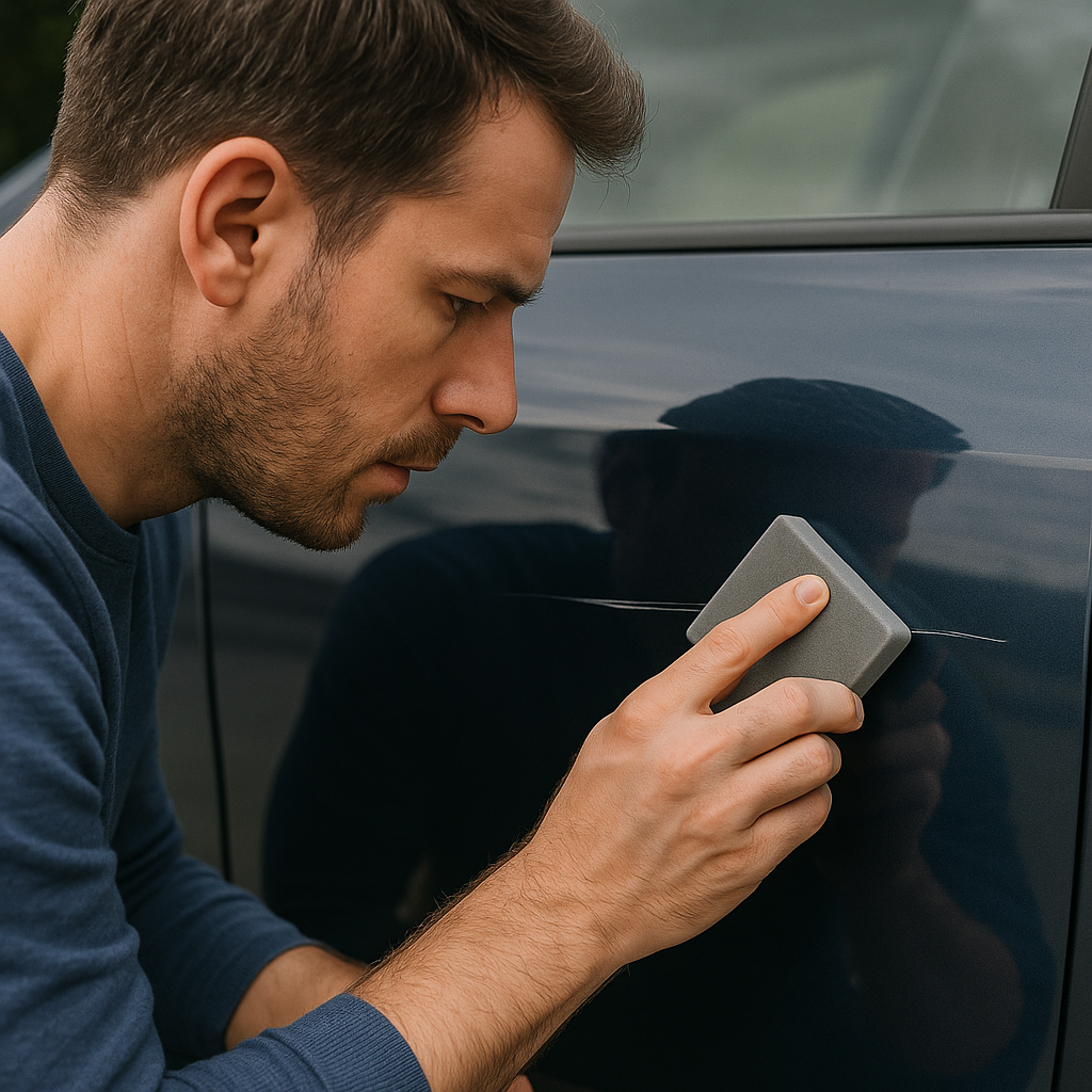 Théo - Efface Rayures Voiture - Nano Sparkle Cloth - Efficace Sur Les Rayures Voiture - Fait Disparaitre Rapidement Les Rayures