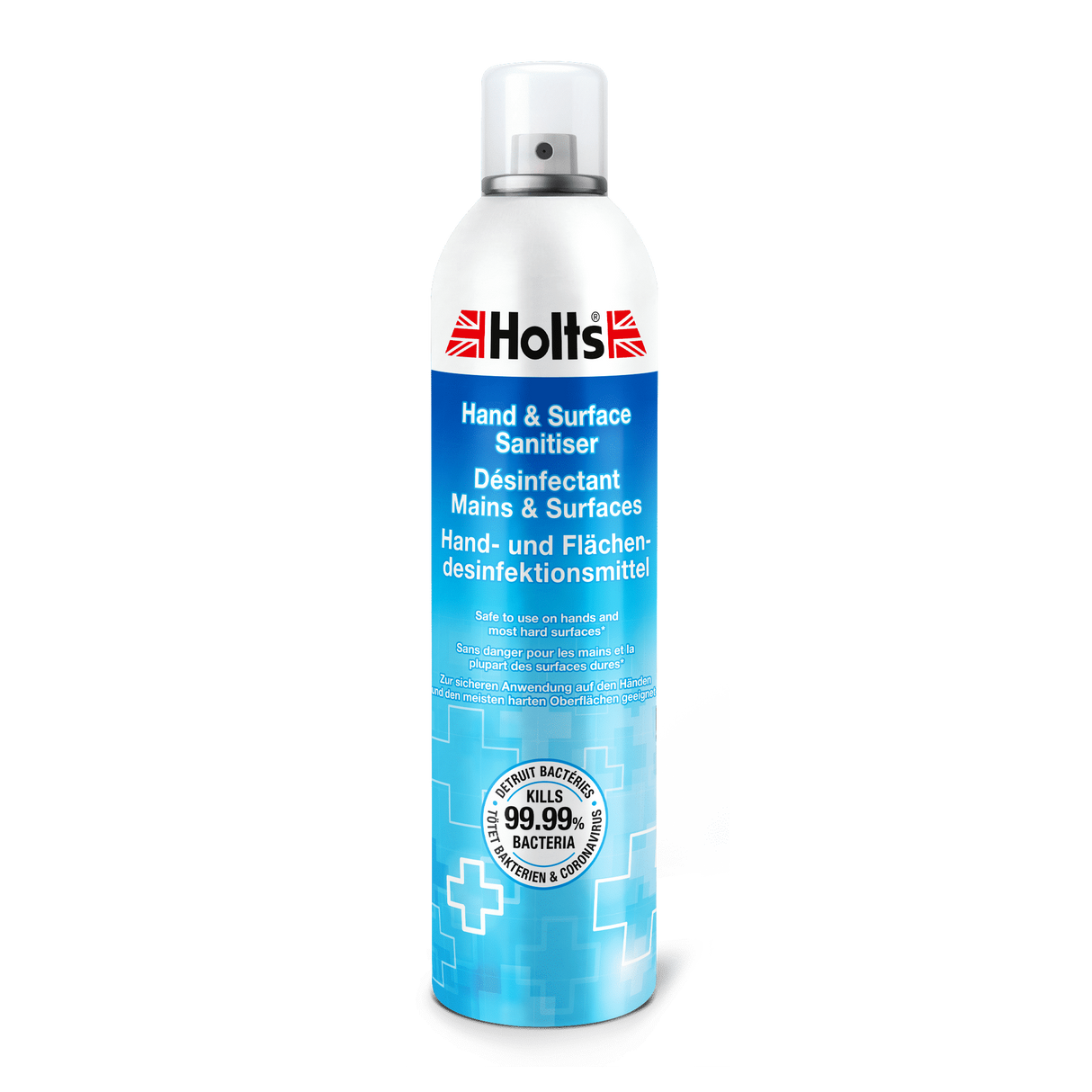 Holts Désinfectant Mains et Surfaces 400ml (Norme EN 14476) - Protection Efficace Contre les Germes et Virus