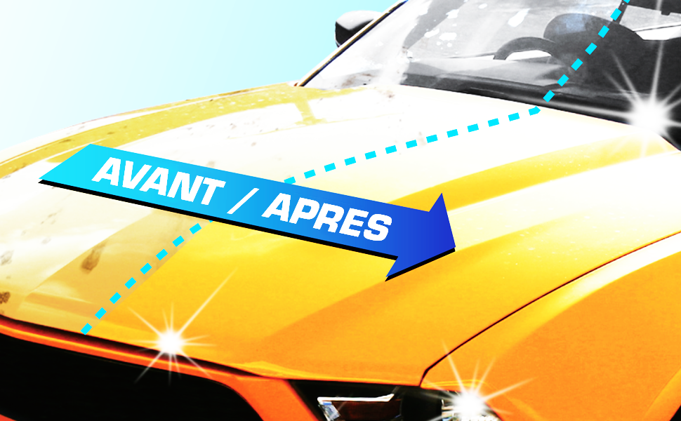 Visbella - Décontaminant Carrosserie Voiture - Nettoyage en Profondeur avec Argile Décontaminante pour Peinture et Carrosserie - Élimine Résidus, Polluants et Impuretés