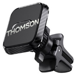 Thomson - SUPPORT MAGNÉTIQUE POUR TÉLÉPHONE ROTATIF 360° FIXATION SUR GRILLE D'AERATION