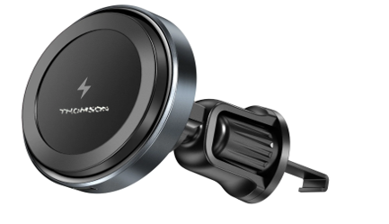 Thomson - CHARGEUR DE VOITURE MAGNETIQUE SANS FIL QI 15W