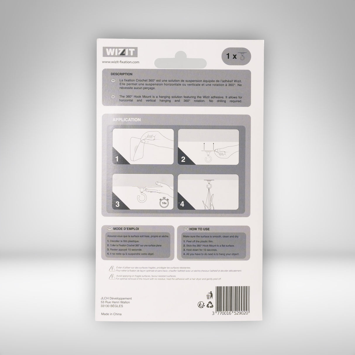 Wizit Fixation Chochet 360°