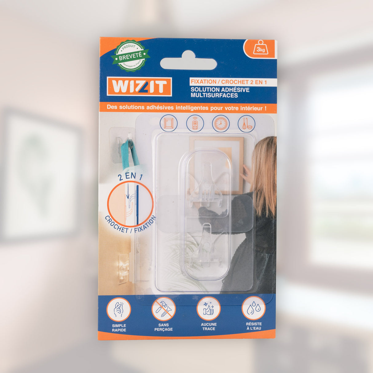 Wizit Fixation Crochet 2 En 1