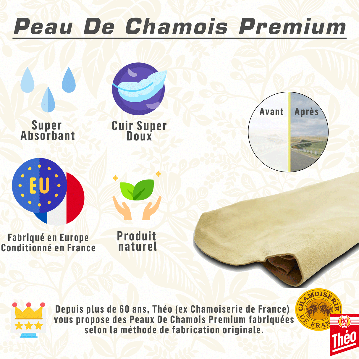 Théo - Peau Chamoisée - Différentes tailles - Qualité Professionnelle