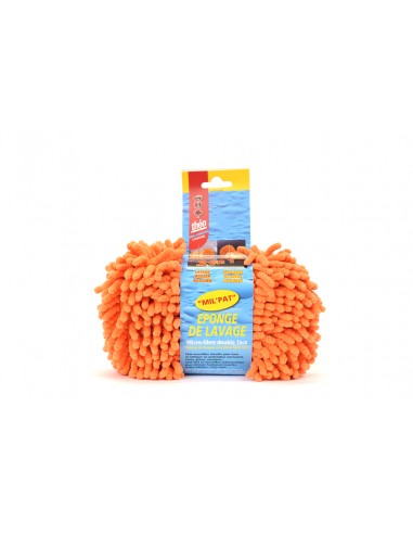 Eponge De Lavage Microfibre Chenille Double Face