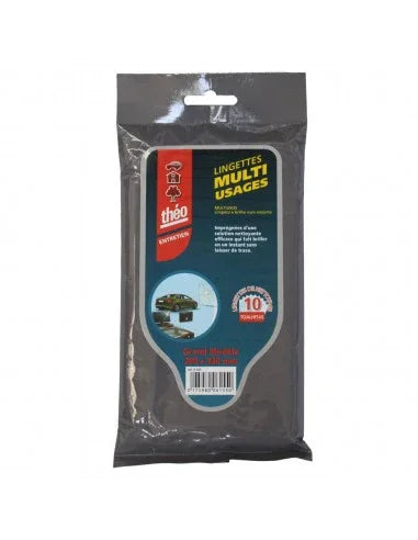 Théo - Lingettes Multiusages - 10 Lingettes