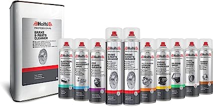 Nettoyant Freins 600 ml HOLTS – Nettoyant Ultra-Efficace pour Freins Voiture/Moto, Super Dégraissant Rapide et Puissant, Élimine Graisses et Résidus Instantanément.