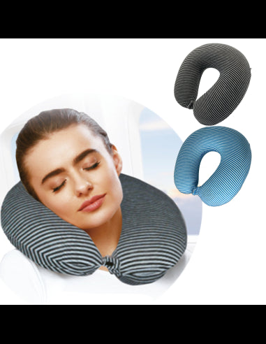 Tour De Cou MéMoire De Forme Raye Noir