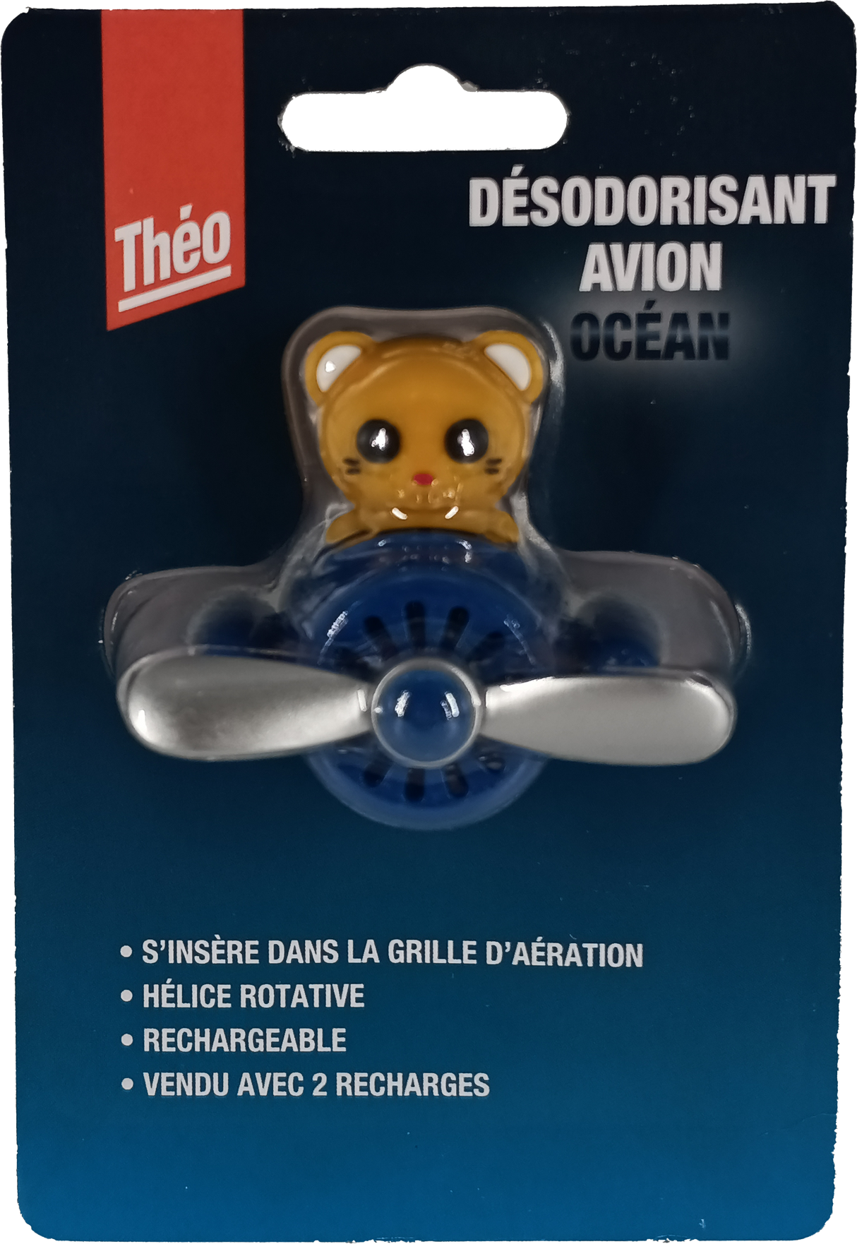 Théo - Désodorisant Voiture - Forme Avion Mignonne - Plusieurs Parfums