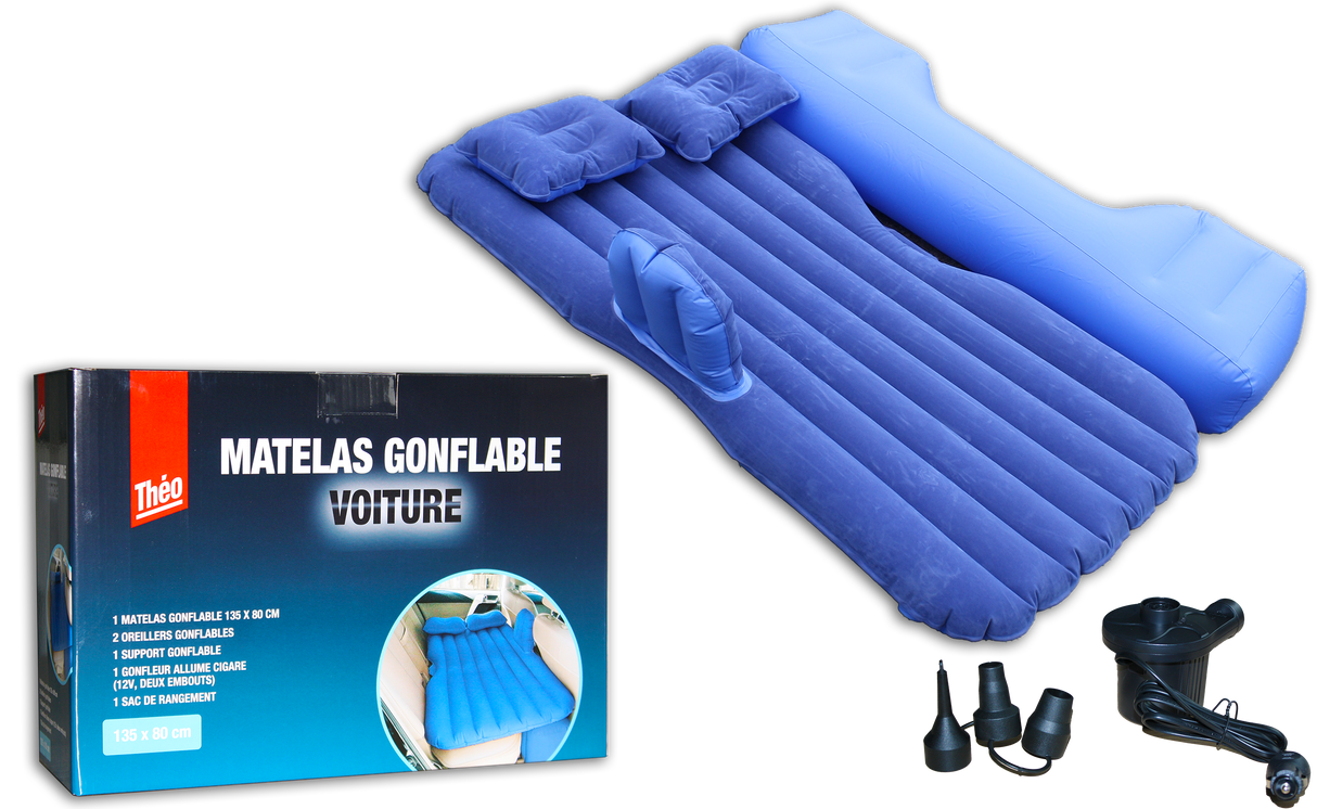 Théo - Matelas Gonflable Voiture - Idéal sur les sièges arrières