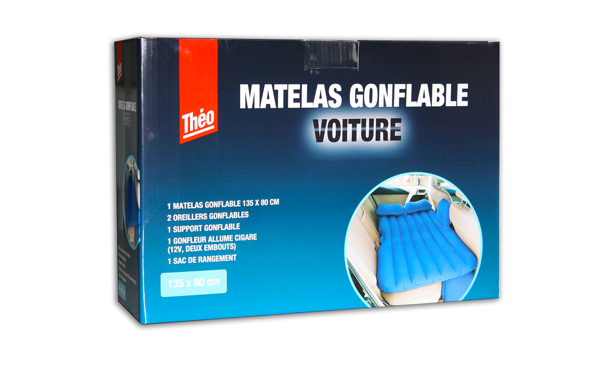Théo - Matelas Gonflable Voiture - Idéal sur les sièges arrières