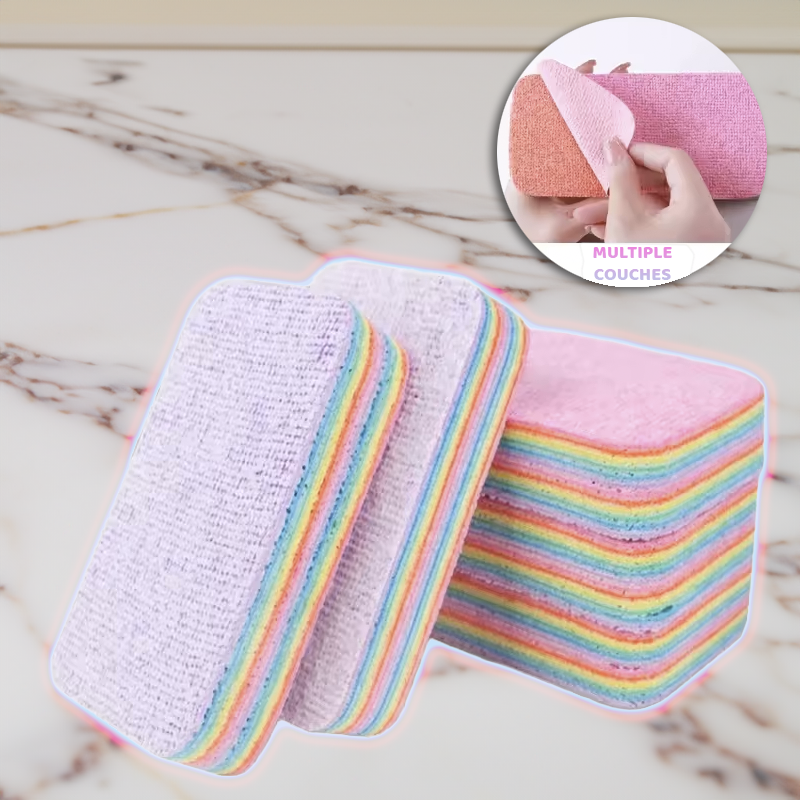 Lot Eponges Arc En Ciel