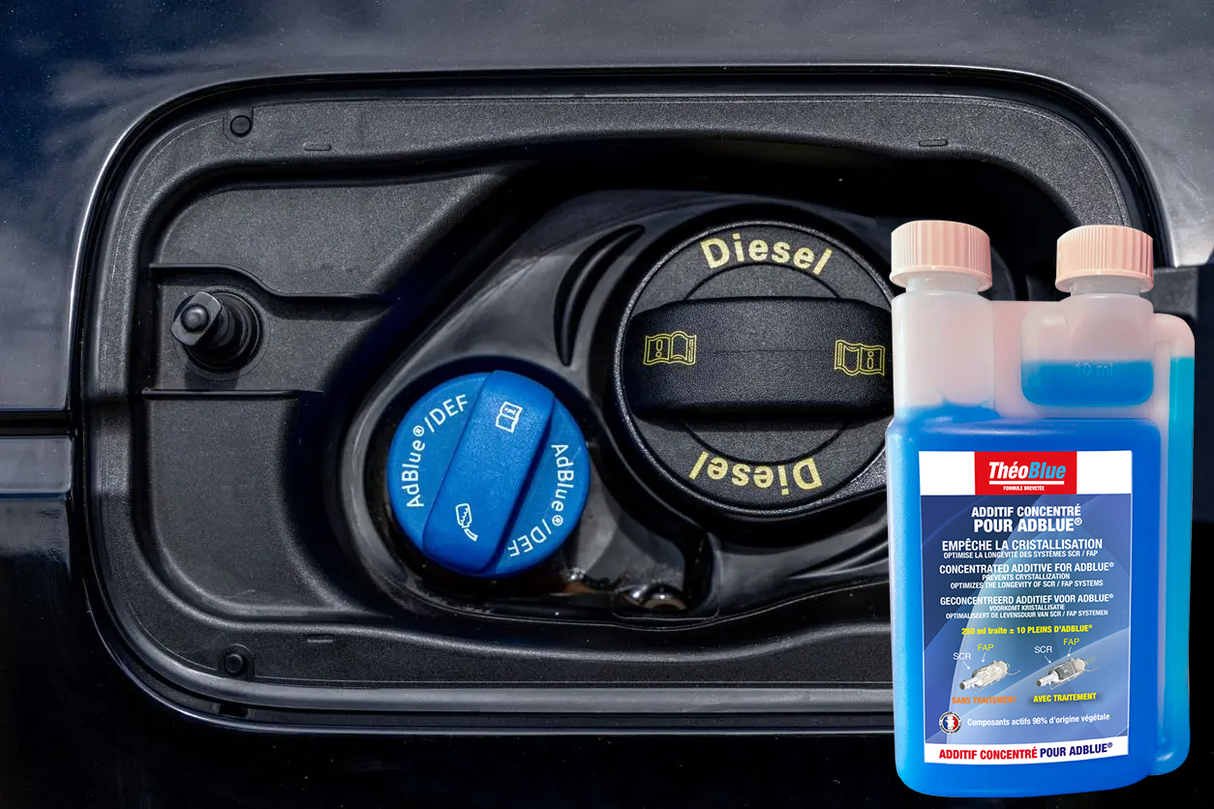 Anti-Cristallisant ADBLUE THEOBLUE (250 ml) - Additif ADBLUE HAUTE PERFORMANCE - Nettoyant FAP et SCR - Facile à utiliser - 250ml pour 10 pleins d'ADBLUE - Meilleure durée de vie de votre auto