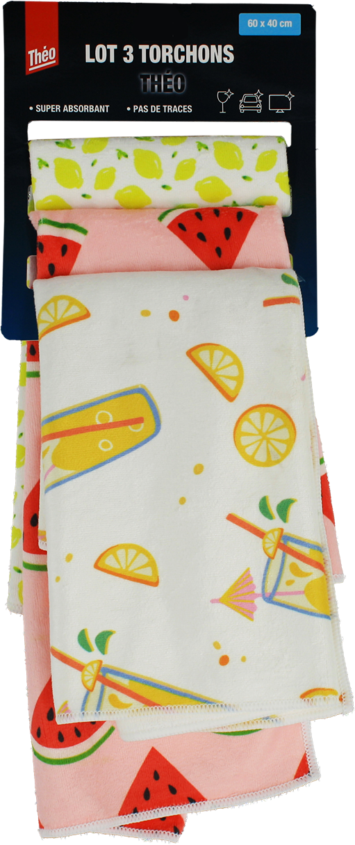 Lot 3 Torchons Théo