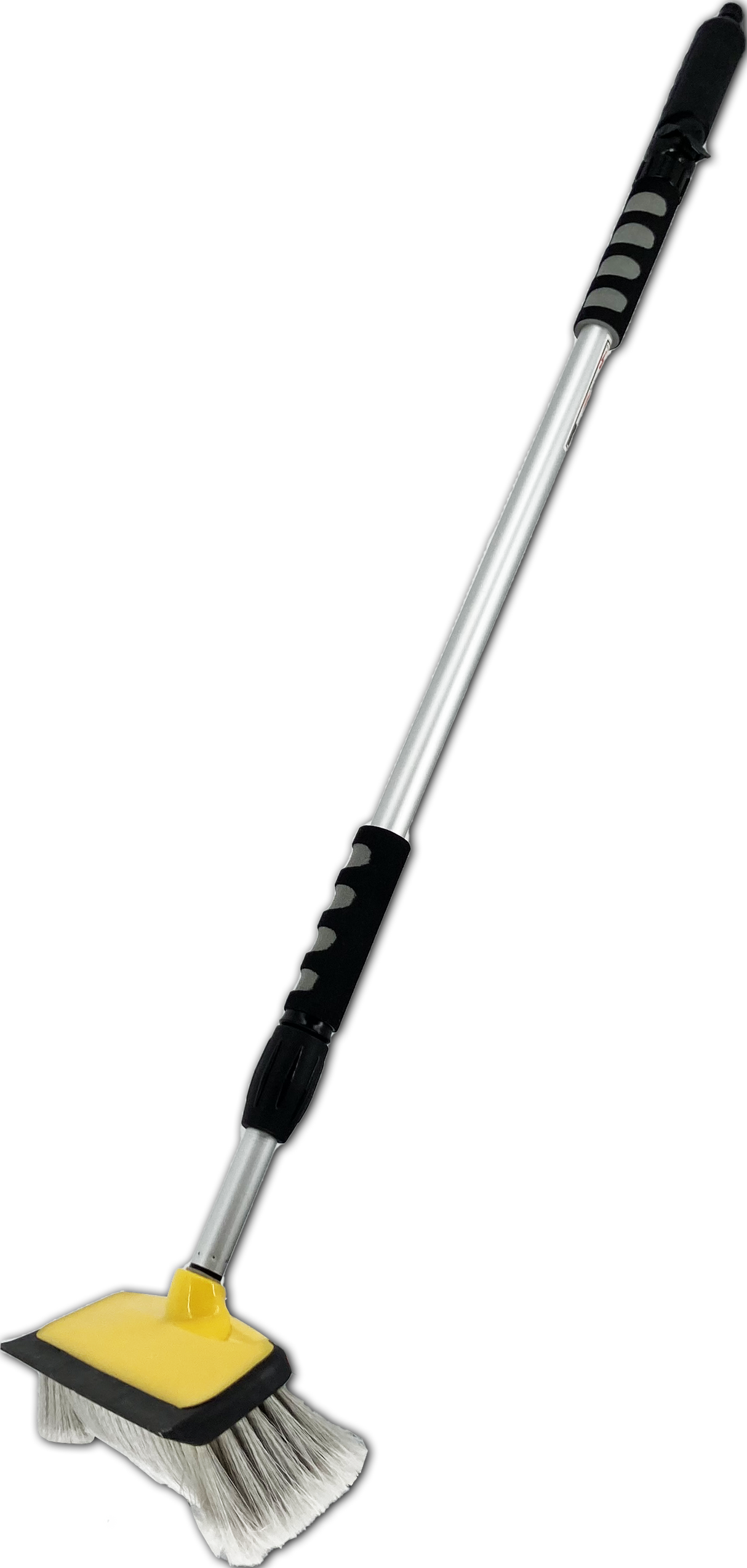 Brosse Lavage Voiture Télescopique jusqu à 165 cm, Balai Brosse Télescopique Lavage, Lavage Optimal Brosse Douce, Manche résistant alu, Confort de Maintien, Gain de Temps avec la Raclette Intégrée