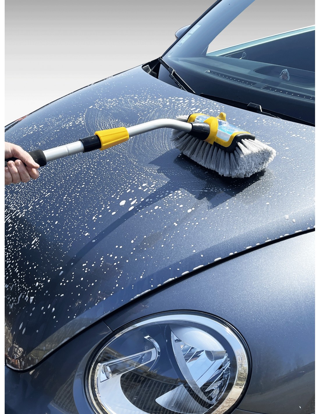 Brosse de nettoyage pour voiture à poils doux