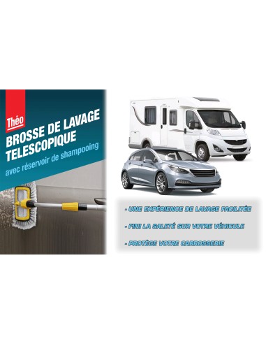Brosse de Lavage Auto Télescopique Aluminium Brosse Nettoyage Voiture  Camion, 21,69 €