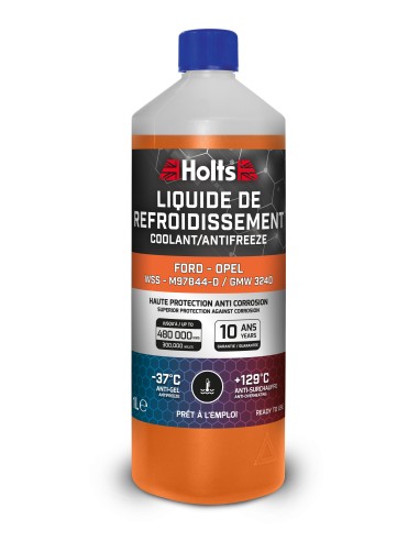 HOLTS Liquide de Refroidissement Dédié Ford/Opel WSS 1L - WSS - M97B44-D - GMW 3240 - Nouvelle Formule 2023