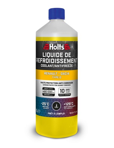 HOLTS Liquide de Refroidissement - Renault-Dacia - Type D - Nouvelle  Formule 2023