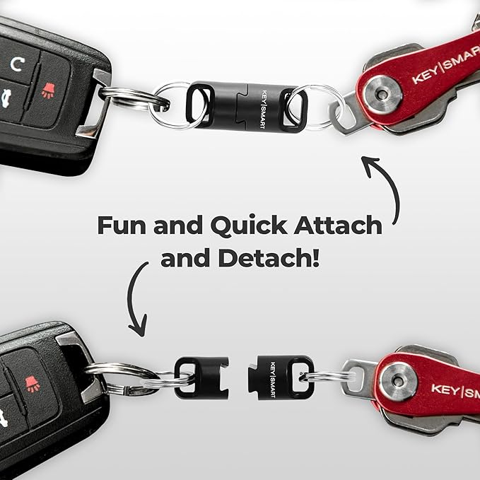 KeySmart MagConnect Pro - Porte-Clés Magnétique Ultra-Fort Pour Clés De Voiture Et Porte-Monnaie