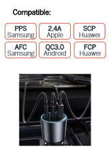Thomson - CHARGEUR DE VOITURE 12/24V PD 30W + QC 3.0 30W