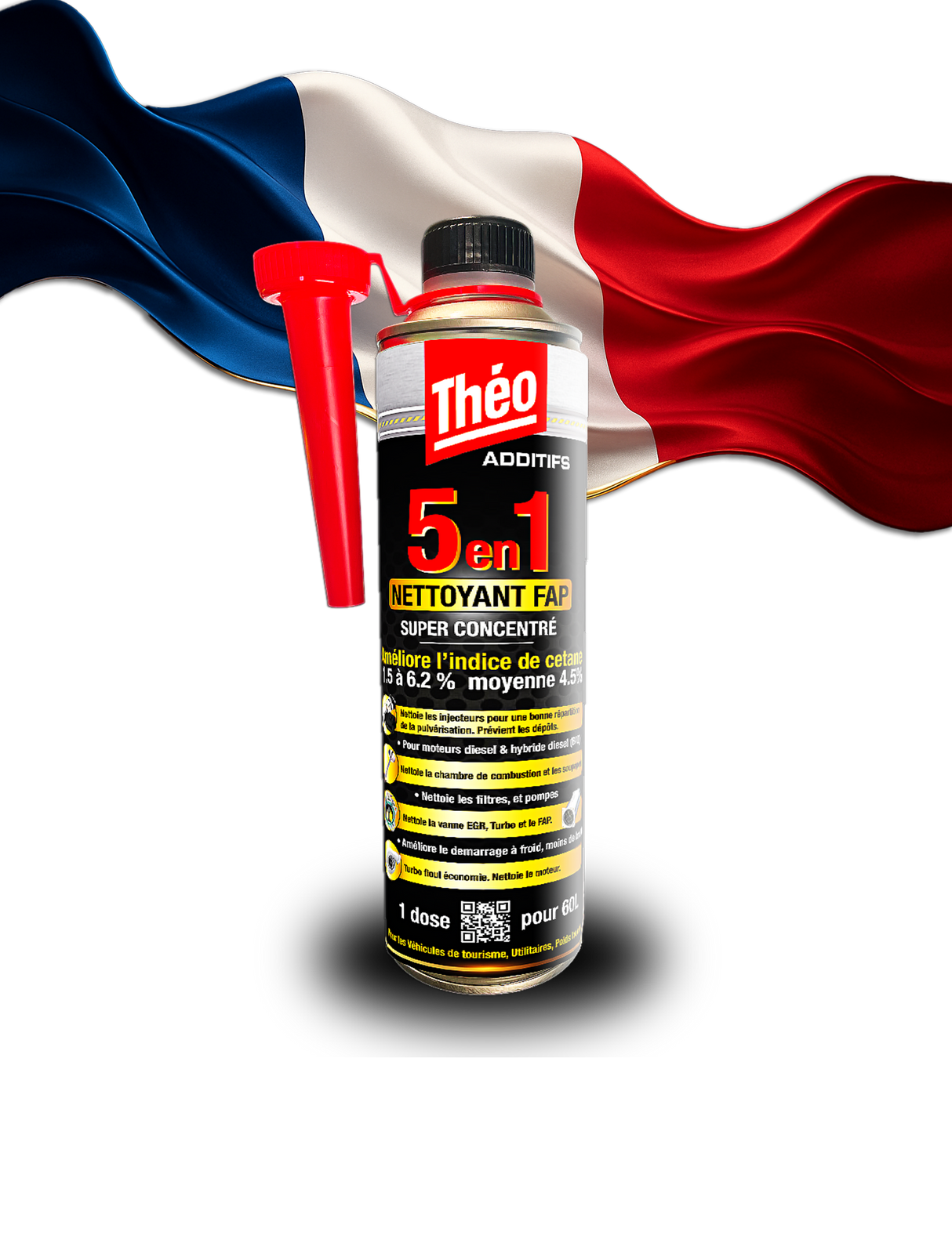 Théo - Nettoyant FAP|DPF CLEANER : Décrassage Turbo, Catalyseur & Filtre à Particules Sans Démontage pour Plus de Performance et Moins de Consommation - 500 ML
