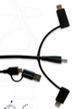 Thomson - CABLE UNIVERSEL DE CHARGE & DONNÉES 2.4A / 60W MULTI SORTIE